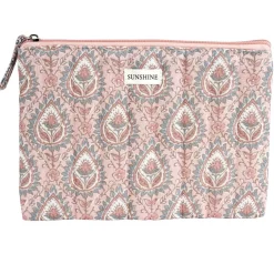 Pochette cosmétique Indie plate polycoton matelassée 23x16cm (2 modèles) < Gifi Hot