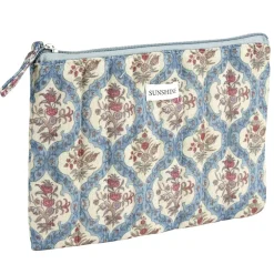 Pochette cosmétique Indie plate polycoton matelassée 23x16cm (2 modèles) < Gifi Hot