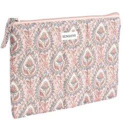 Pochette cosmétique Indie plate polycoton matelassée 23x16cm (2 modèles) < Gifi Hot