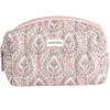Pochette cosmétique Indie polycoton matelassée 19x8x10cm (2 modèles)