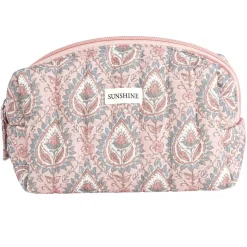 Pochette cosmétique Indie polycoton matelassée 19x8x10cm (2 modèles)