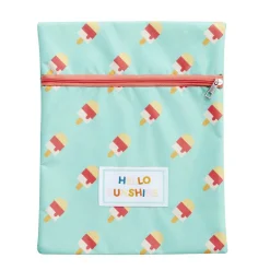 Pochette de plage PVC motif glaces Hello Sunshine bleue 21,5x27cm (2 modèles) < Gifi Online