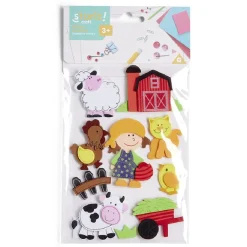 Pochette de stickers thème à la ferme