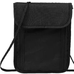 Pochette de voyage tour de cou unie noire < Gifi New