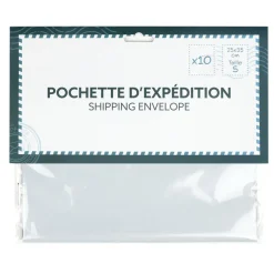 Pochette d'expédition x10 taille S 25x35cm < Gifi Outlet