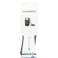 Pochette imperméable pour téléphone gris et noir
