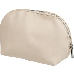 Pochette à maquillage polyester beige nude