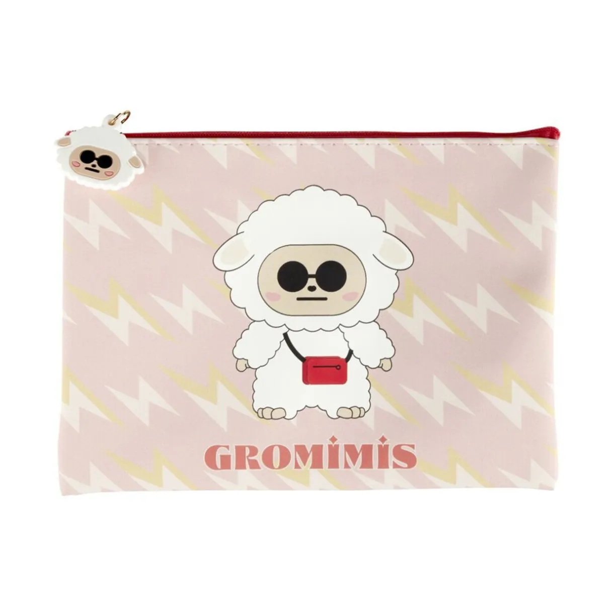 Pochette tissu Gromimis mouton rose 14x20cm < Gifi New