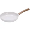 Poêle anti adhésive tous feux manche effet bois Ø24cm (2 modèles)