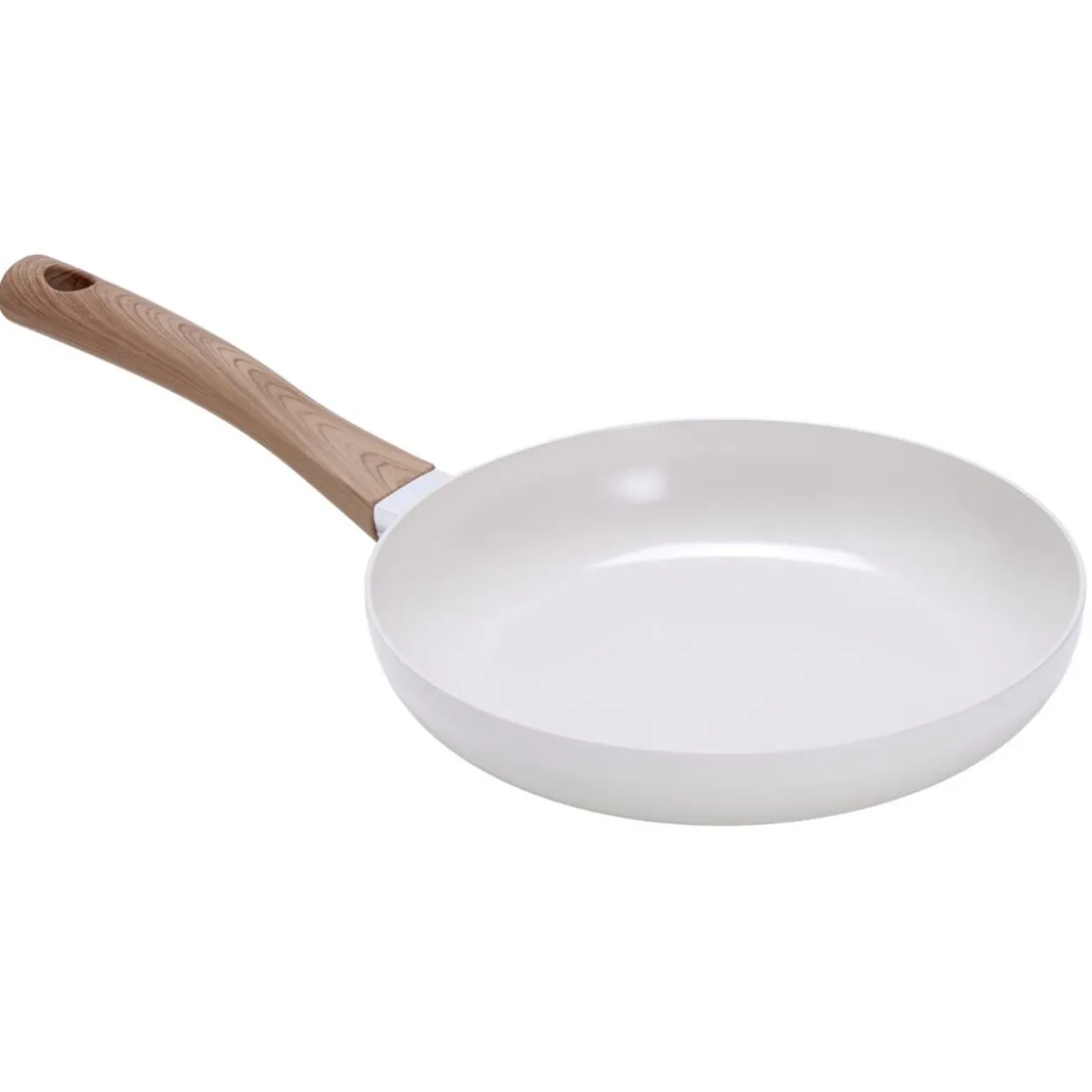 Poêle anti adhésive tous feux manche effet bois Ø24cm (2 modèles)