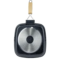 Poêle grill tous feux dont induction aluminium noir Ø24cm < Gifi Outlet