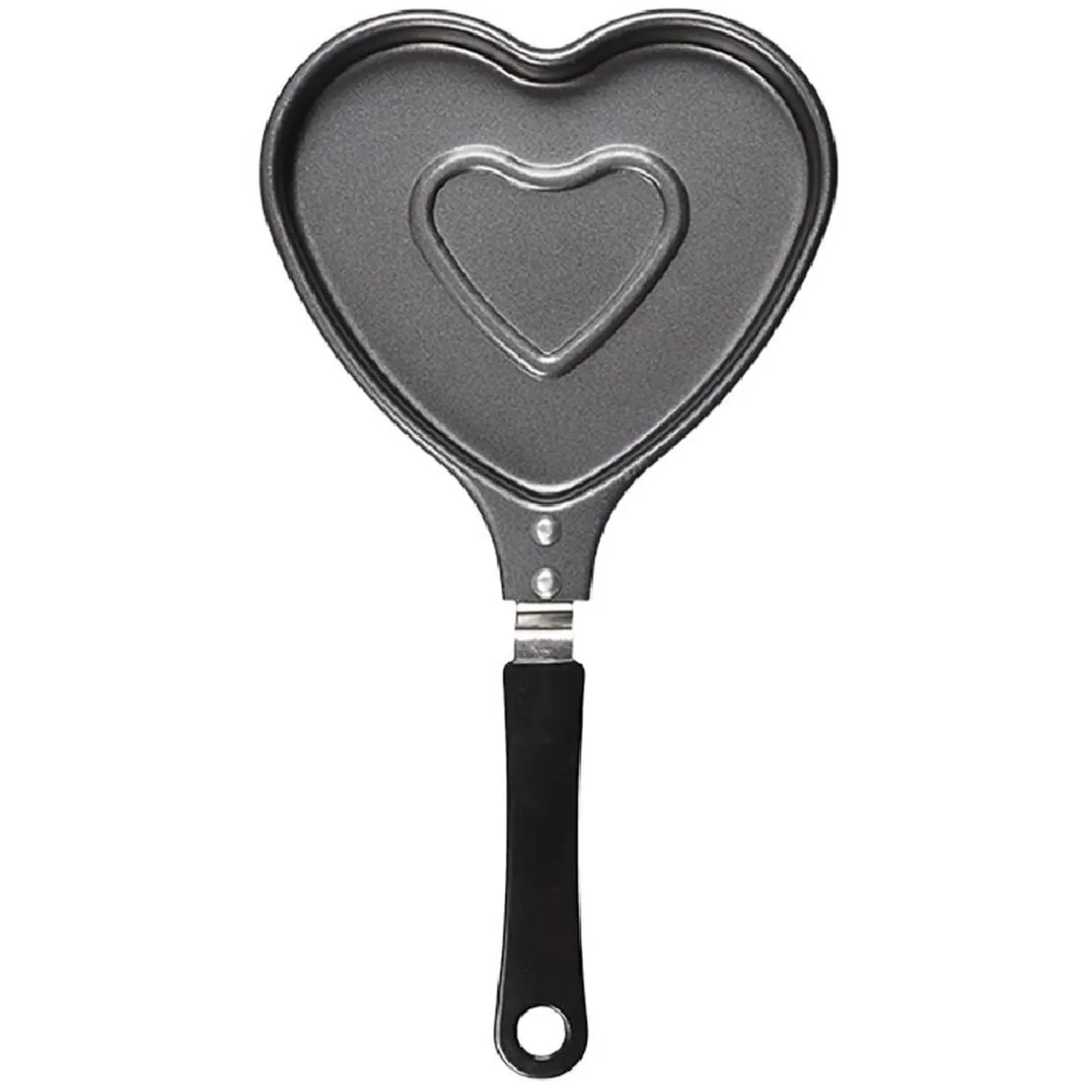 Poêle à pancake forme coeur gris et noir L15cm < Gifi Sale