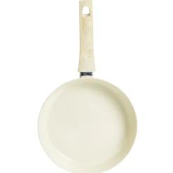 Poêle poignée effet bois aluminium et céramique beige Ø24cm < Gifi Discount
