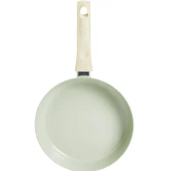 Poêle poignée effet bois aluminium et céramique vert Ø24cm < Gifi Sale