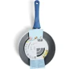 Poêle tous feux Ø28cm aluminium gris et bleu