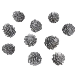 Pomme de pin à poser effet neige argentée x11 < Gifi Sale