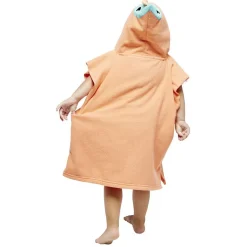 Poncho de bain enfant Funky motif hippocampe bleu et orange 50xH80cm < Gifi Discount
