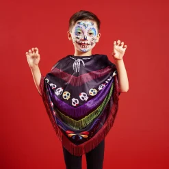 Poncho enfant Halloween Dia de Los Muertos
