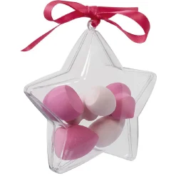 Éponge cosmétique x6 dans boîte Noël plastique transparent (2 modèles) < Gifi Discount