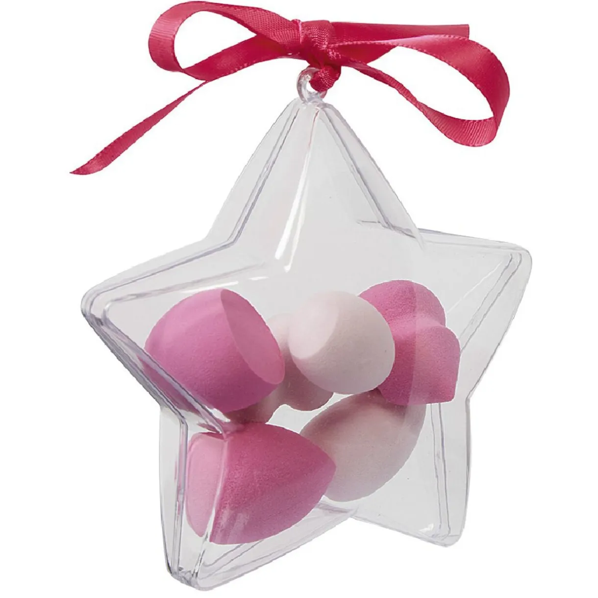 Éponge cosmétique x6 dans boîte Noël plastique transparent (2 modèles) < Gifi Discount