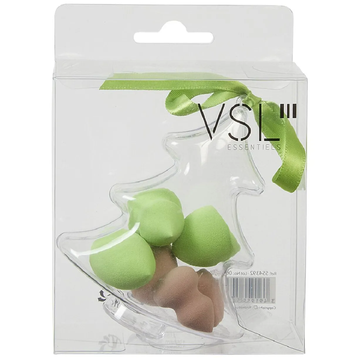 Éponge cosmétique x6 dans boîte Noël plastique transparent (2 modèles) < Gifi Discount