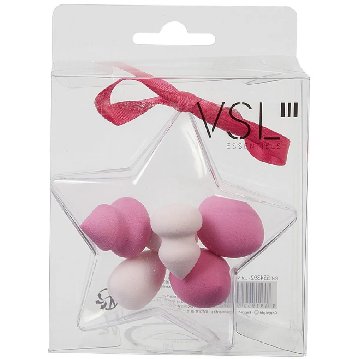 Éponge cosmétique x6 dans boîte Noël plastique transparent (2 modèles) < Gifi Discount