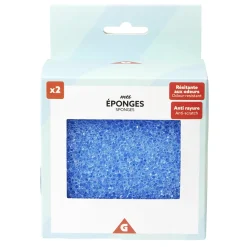 Éponge grattante anti-rayures x2 Ø10xH4cm