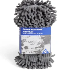 Éponge nettoyante voiture microfibre avec filet spéciale finition