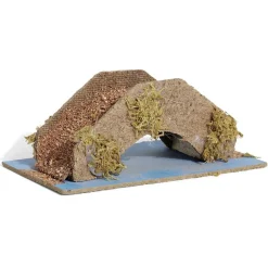 Pont crèche bois marron