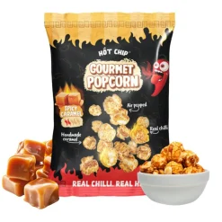 Pop corn piquant Hot Chip au caramel 120gr < Gifi