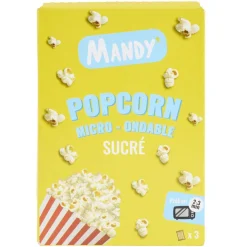 Popcorn sucré micro-ondes Mandy 3x80gr
