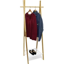 Portant bambou avec étagère pour accessoires 64x44xH160cm < Gifi Sale