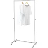 Portant charge lourde extensible acier chromé 88x42xH117.5à172cm