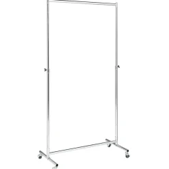 Portant charge lourde extensible acier chromé 88x42xH117.5à172cm