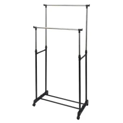 Portant double extensible en métal 80x42xH95à165cm < Gifi Clearance