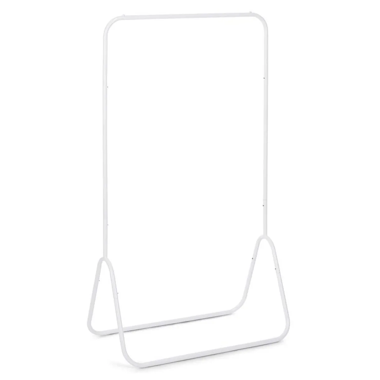 Portant vêtement simple blanc 80x47xH148cm < Gifi Outlet