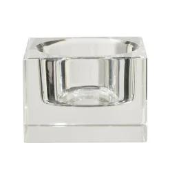 Porte bougie carré en verre
