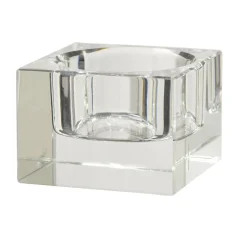 Porte bougie carré en verre