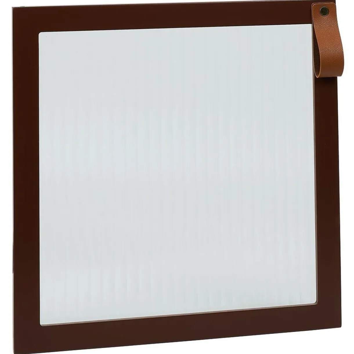 Porte Box Cube 32,2xH32,2x1,2cm bois marron et verre transparent < Gifi