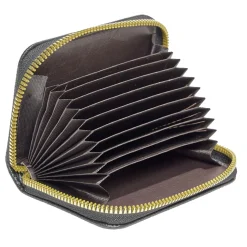 Porte-cartes 11 compartiments 8x11cm - 2 modèles noir ou gris