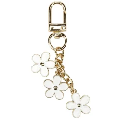 Porte-clé avec fleurs en métal L8,5cm (2 modèles) < Gifi Discount