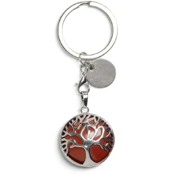 Porte clé avec médaillon arbre de vie - 3 coloris