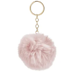 Porte-clé avec pompon doux et métal Ø8cm (3 modèles) < Gifi Online