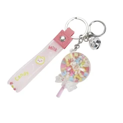 Porte-clé enfant forme sucette bonbon kawaii plastique 7x4xH11cm (3 modèles) < Gifi Discount