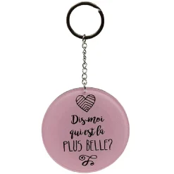 Porte clé miroir avec inscription message < Gifi Online