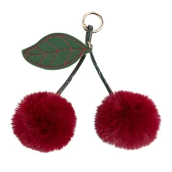 Porte-clé pompon cerise rouge L8cm < Gifi Clearance