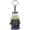 Porte-clé pompon tricorole