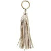 Porte-clé pompon uni forme embrase argenté ou doré < Gifi Outlet