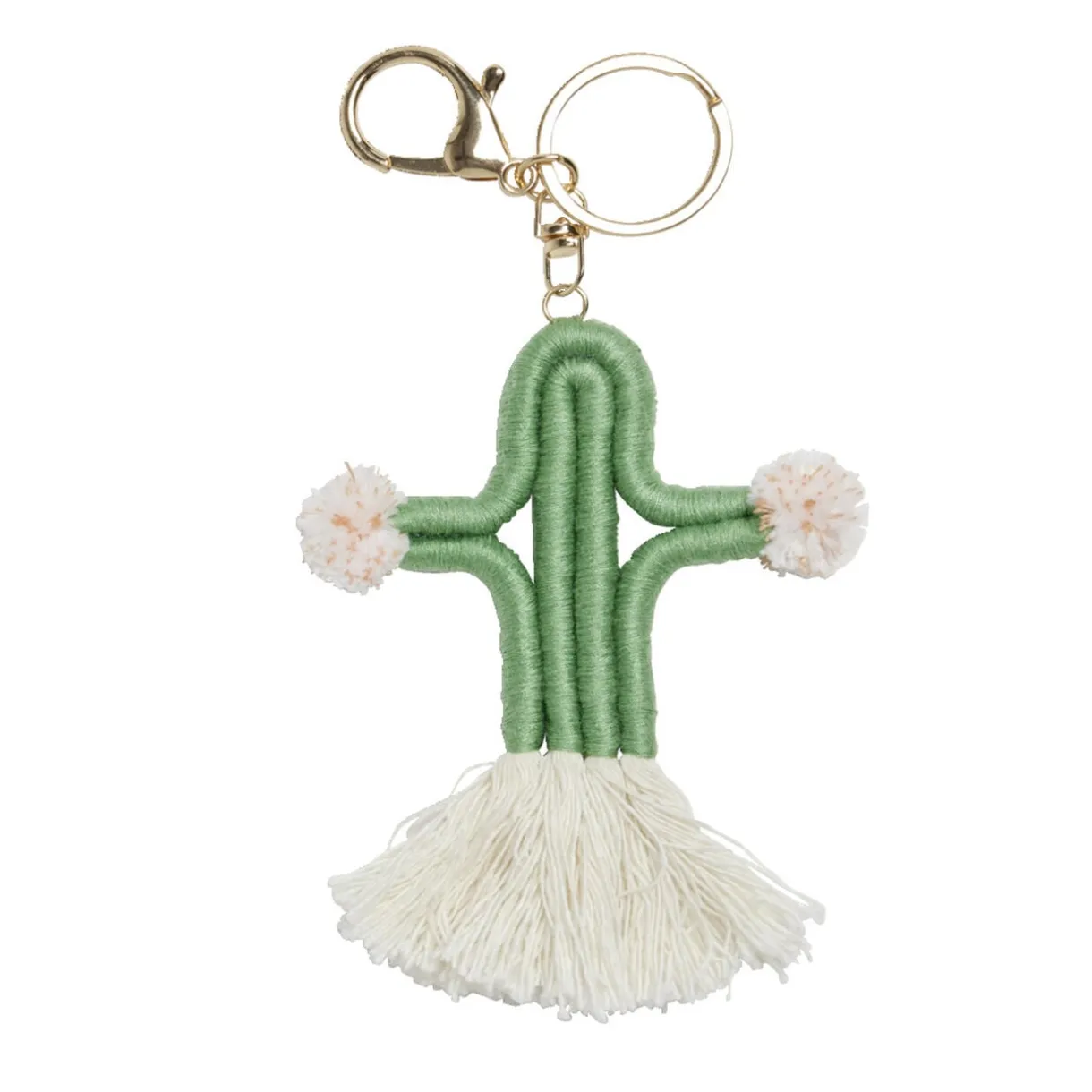 Porte clé tissé cactus ou arc-en-ciel < Gifi New