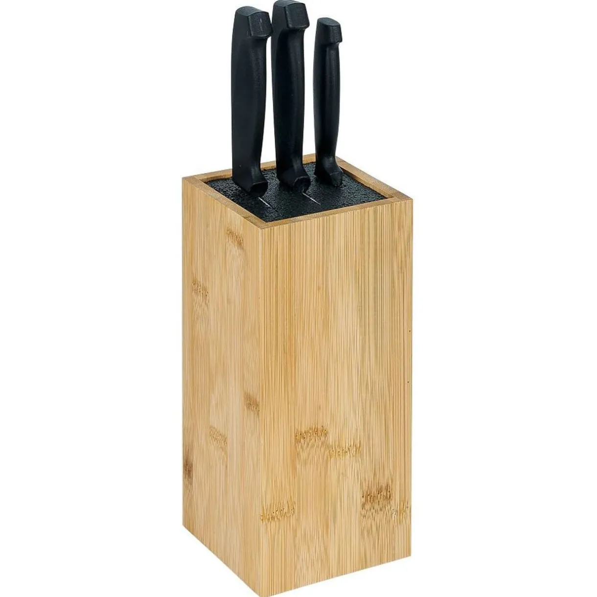 Porte couteaux en bambou 10,5x10,5xH22cm < Gifi Sale